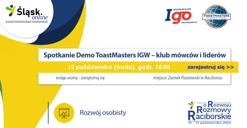 Spotkanie Demo ToastMasters IGW - klub mówców i liderów