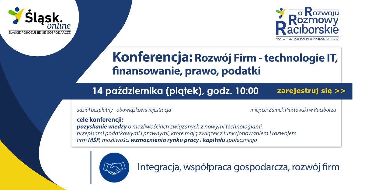 Raciborskie Rozmowy o Rozwoju - zaproszenie na konferencję — 3