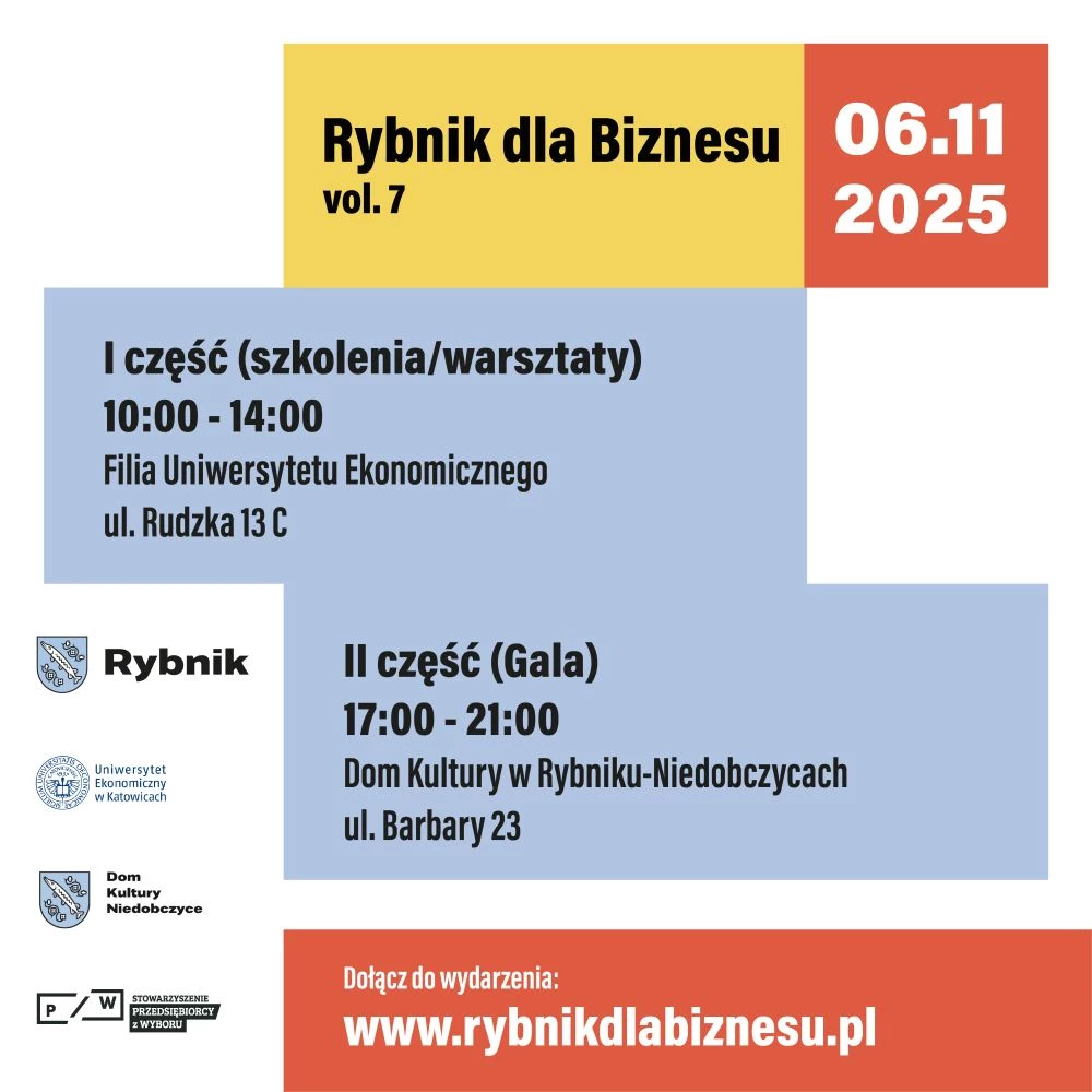 "Rybnik dla Biznesu" po raz siódmy. Prelekcje, szkolenia i gala już w listopadzie — 3