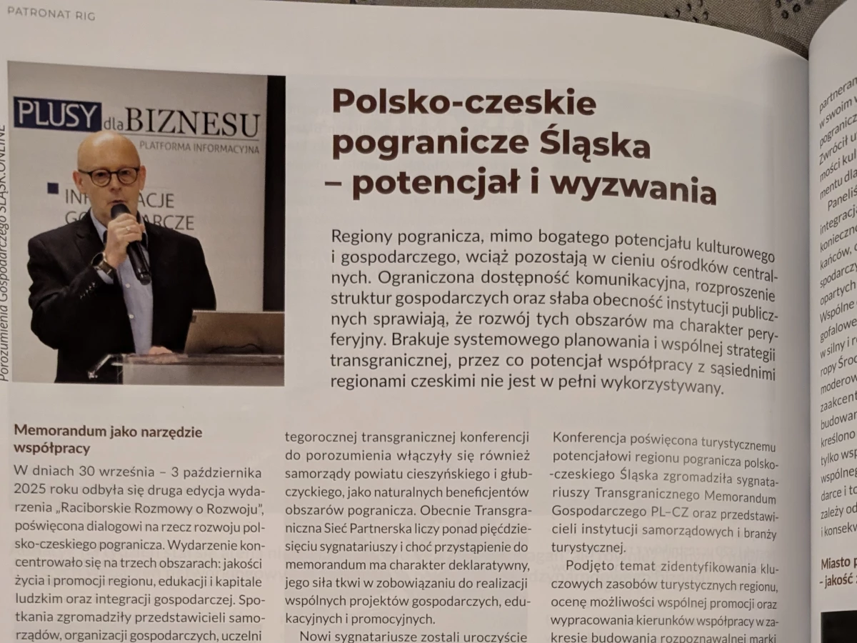 Potencjał i wyzwania na polsko-czeskim pograniczu Śląska — 1