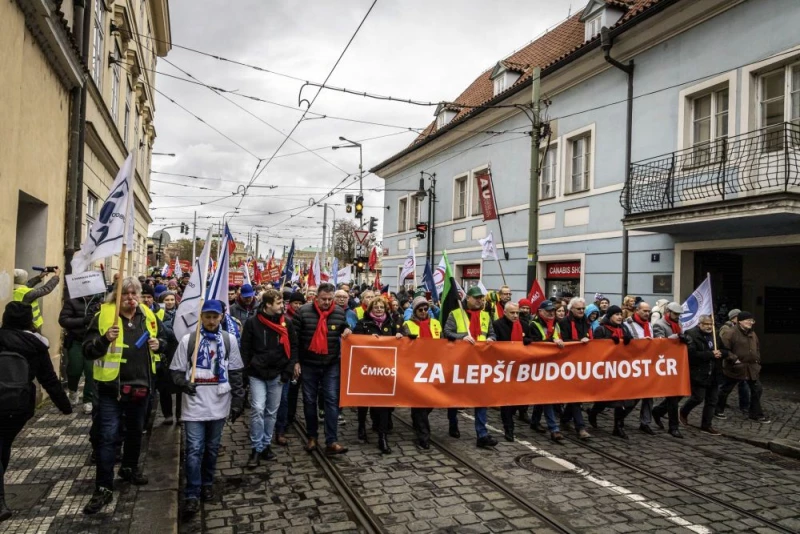 Czeskie związki zawodowe zorganizowały jeden z największych strajków w historii