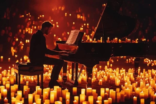 Koncert muzyki Ludovico Einaudiego i Yanna Tiersena przy świecach w Raciborzu